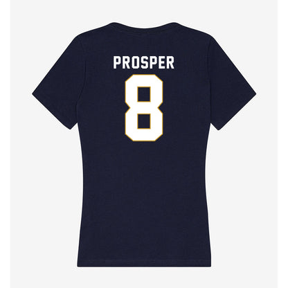 Notre Dame - NCAA Women's Basketball : Cassandre Prosper - Women's V-Neck T-Shirt-1