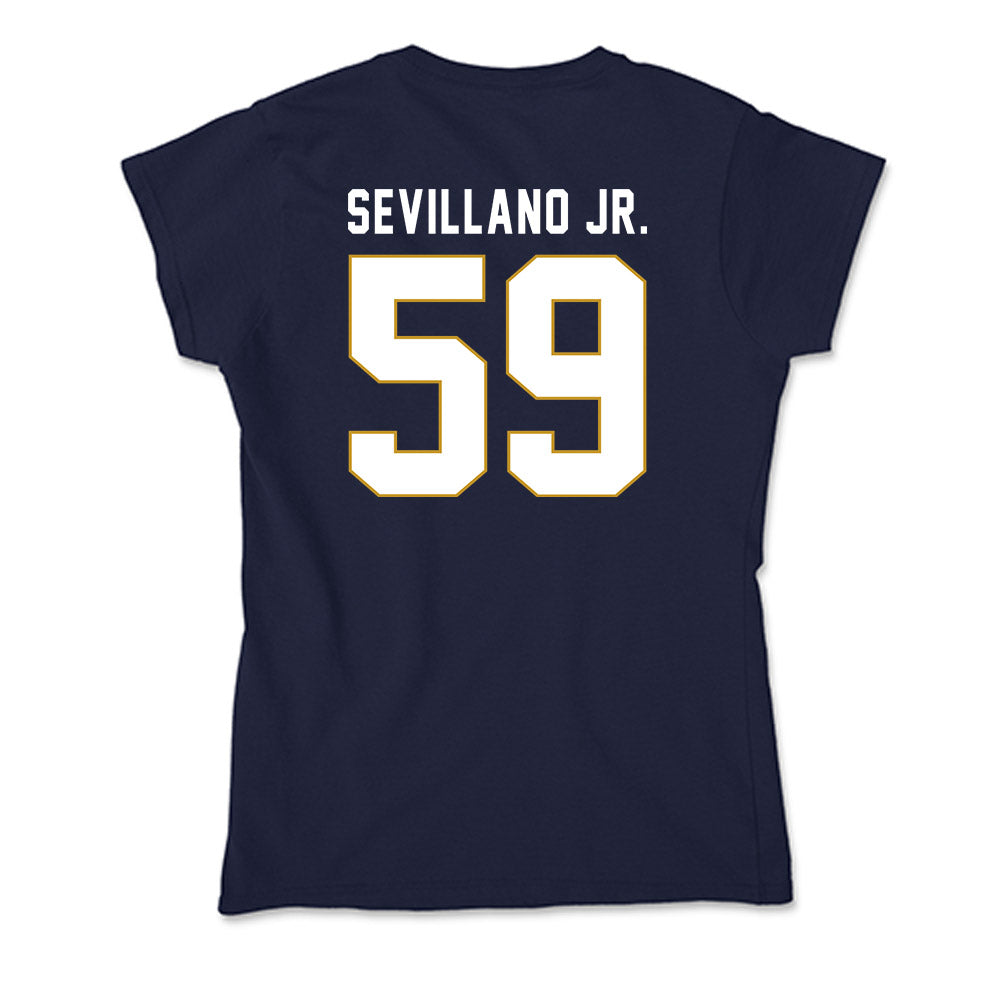Notre Dame - NCAA Football : Sean Sevillano Jr. - Soft Style Women’s T-Shirt-1