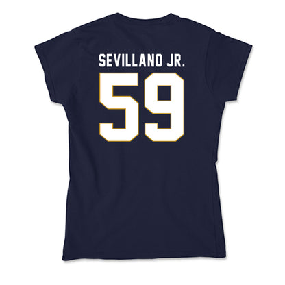 Notre Dame - NCAA Football : Sean Sevillano Jr. - Soft Style Women’s T-Shirt-1