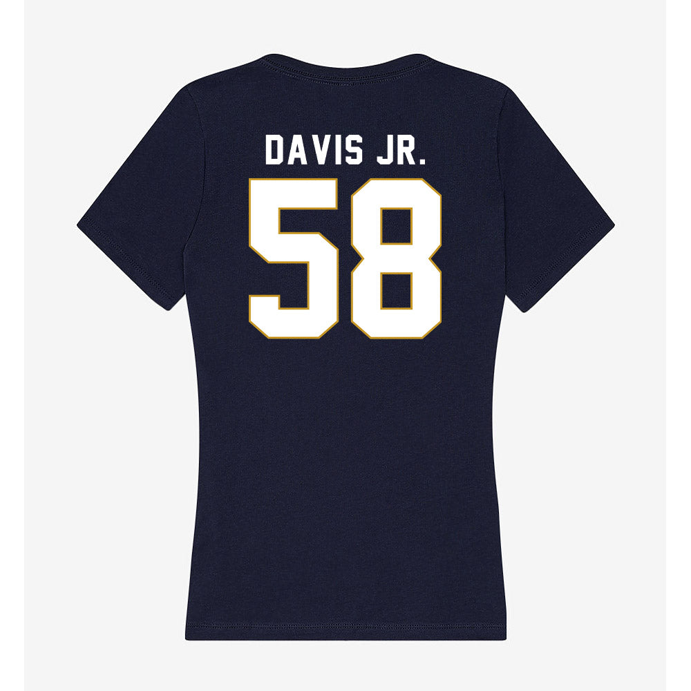 Notre Dame - NCAA Football : Thomas Davis Jr. - Women's V-Neck T-Shirt-1