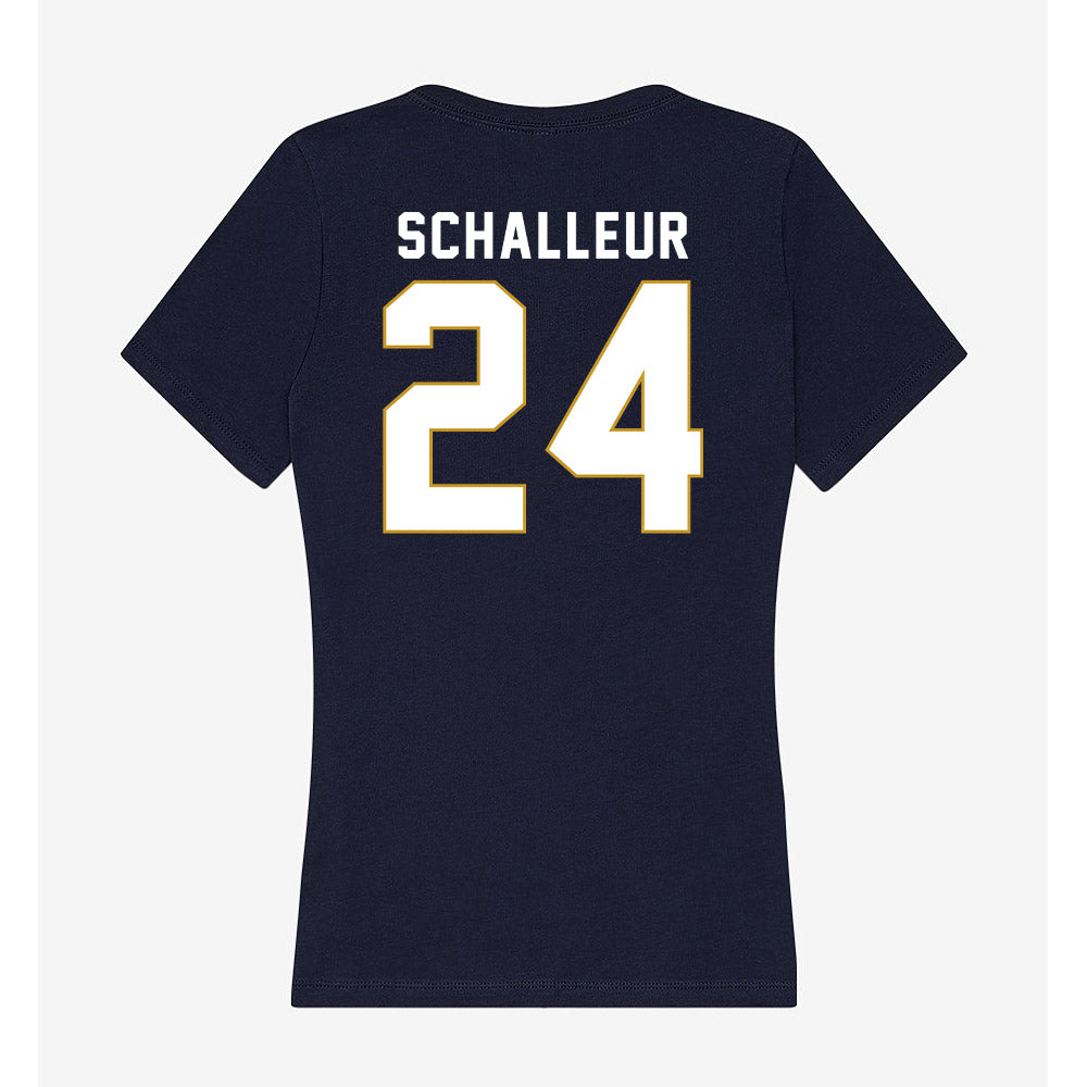 Notre Dame - NCAA Women's Lacrosse : Bailey Schalleur - Women's V-Neck T-Shirt-1