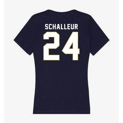 Notre Dame - NCAA Women's Lacrosse : Bailey Schalleur - Women's V-Neck T-Shirt-1