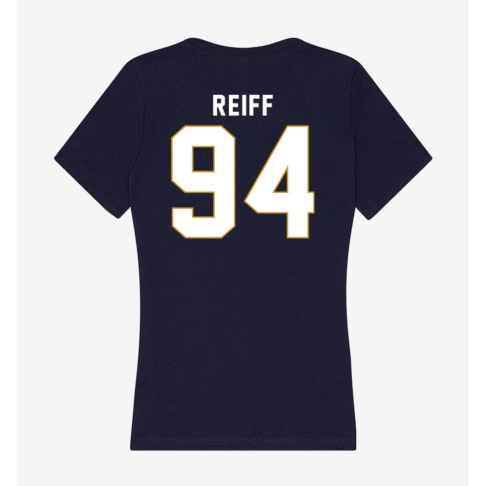 Notre Dame - NCAA Football : Joe Reiff - Women's V-Neck T-Shirt-1