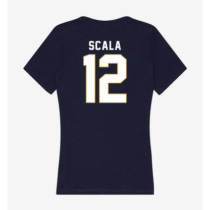 Notre Dame - NCAA Men's Soccer : Ethan Scala - Women's V-Neck T-Shirt-1