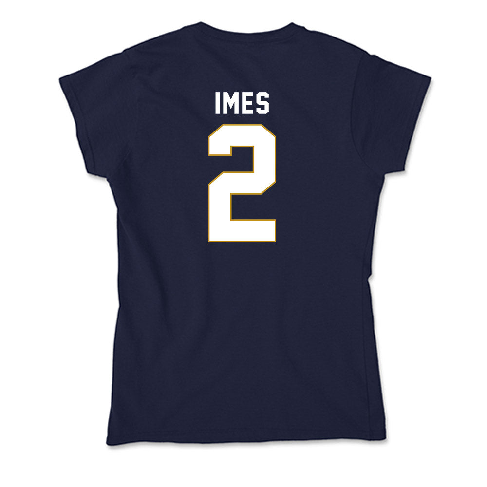 Notre Dame - NCAA Men's Basketball : Logan Imes - Soft Style Women’s T-Shirt-1