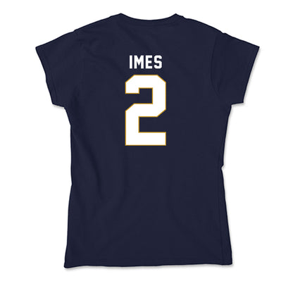 Notre Dame - NCAA Men's Basketball : Logan Imes - Soft Style Women’s T-Shirt-1