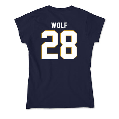 Notre Dame - NCAA Baseball : Rhys Wolf - Soft Style Women’s T-Shirt-1