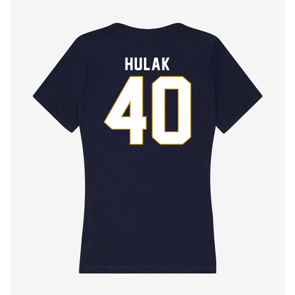 Notre Dame - NCAA Football : Dominik Hulak - Women's V-Neck T-Shirt-1