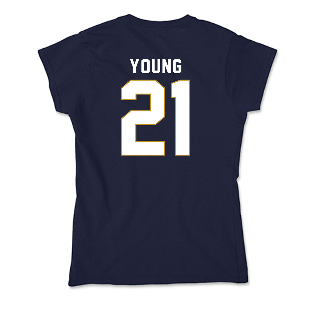 Notre Dame - NCAA Football : Kedren Young - Soft Style Women’s T-Shirt-1