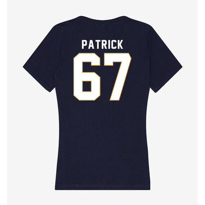 Notre Dame - NCAA Football : Gregory Patrick - Women's V-Neck T-Shirt-1