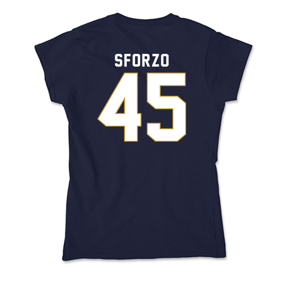 Notre Dame - NCAA Men's Lacrosse : Ryan Sforzo - Soft Style Women’s T-Shirt-1