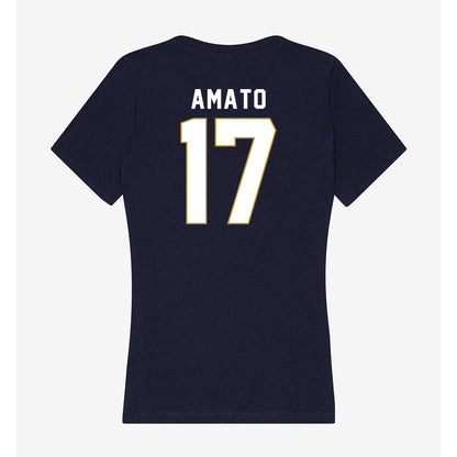 Notre Dame - NCAA Women's Lacrosse : Ellie Amato - Women's V-Neck T-Shirt-1