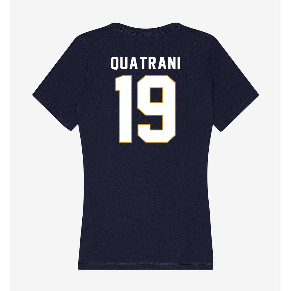 Notre Dame - NCAA Baseball : Mark Quatrani - Women's V-Neck T-Shirt-1