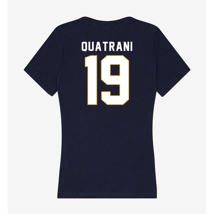 Notre Dame - NCAA Baseball : Mark Quatrani - Women's V-Neck T-Shirt-1