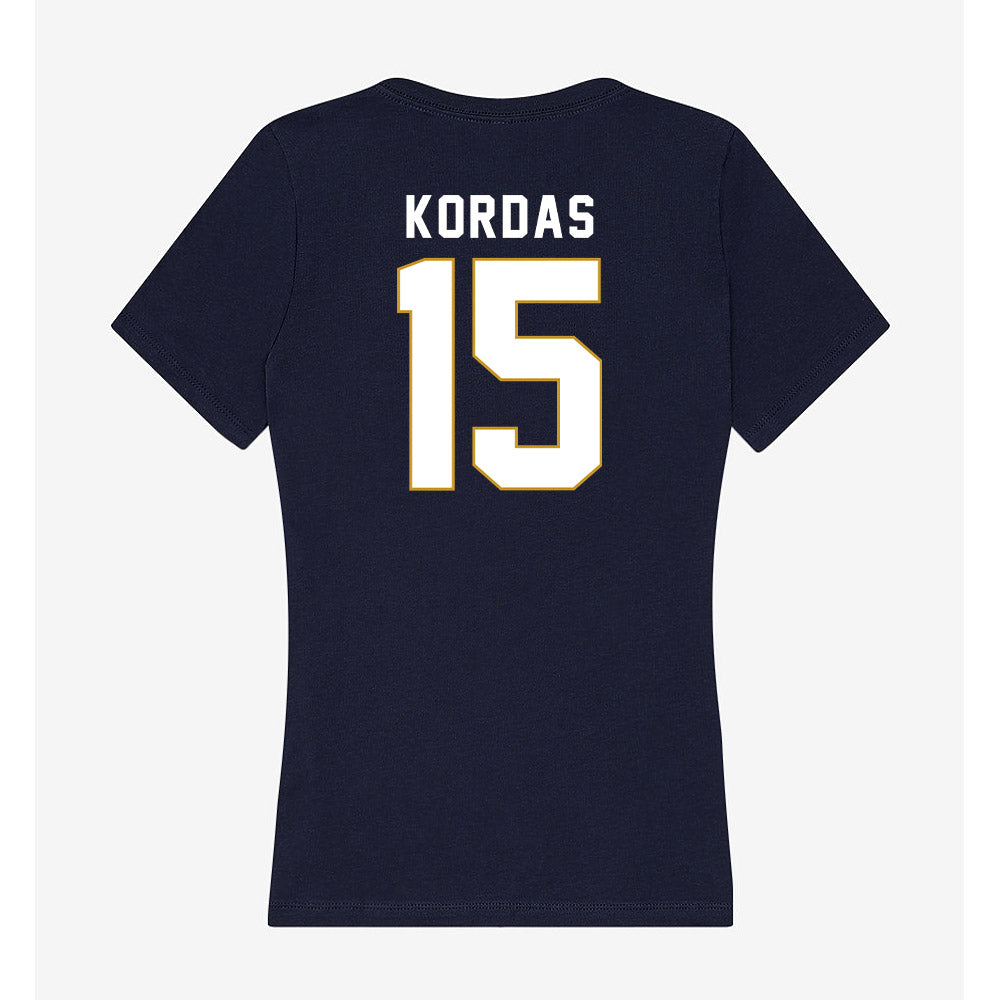 Notre Dame - NCAA Women's Volleyball : Mae Kordas - Women's V-Neck T-Shirt-1