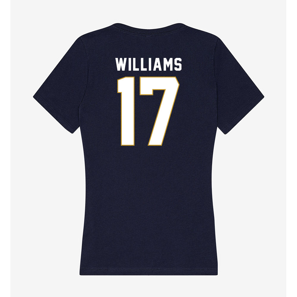 Notre Dame - NCAA Football : Cam Williams - Women's V-Neck T-Shirt-1