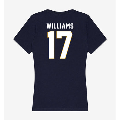 Notre Dame - NCAA Football : Cam Williams - Women's V-Neck T-Shirt-1