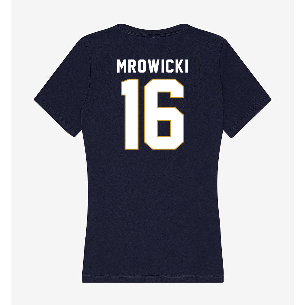 Notre Dame - NCAA Women's Soccer : Meghan Mrowicki - Women's V-Neck T-Shirt-1