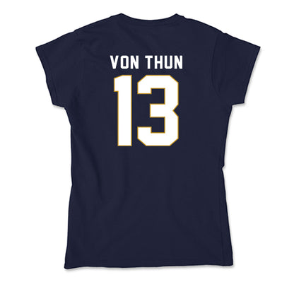 Notre Dame - NCAA Men's Soccer : Martin von Thun - Soft Style Women’s T-Shirt-1