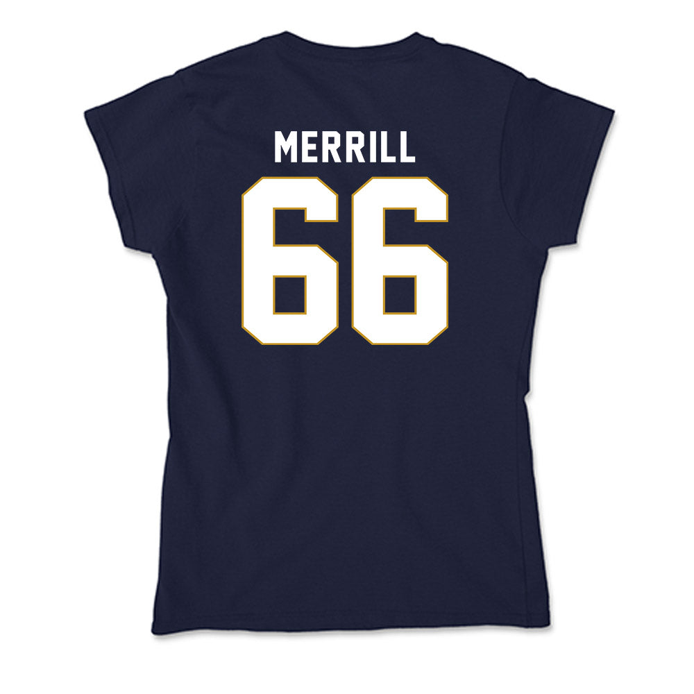 Notre Dame - NCAA Football : Tyler Merrill - Soft Style Women’s T-Shirt-1