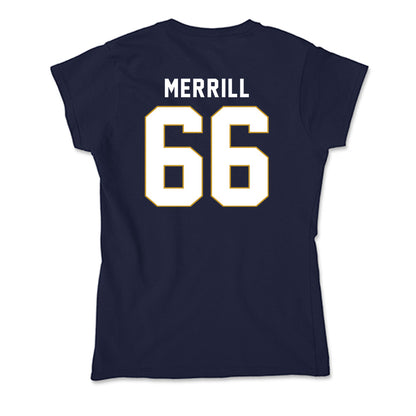 Notre Dame - NCAA Football : Tyler Merrill - Soft Style Women’s T-Shirt-1