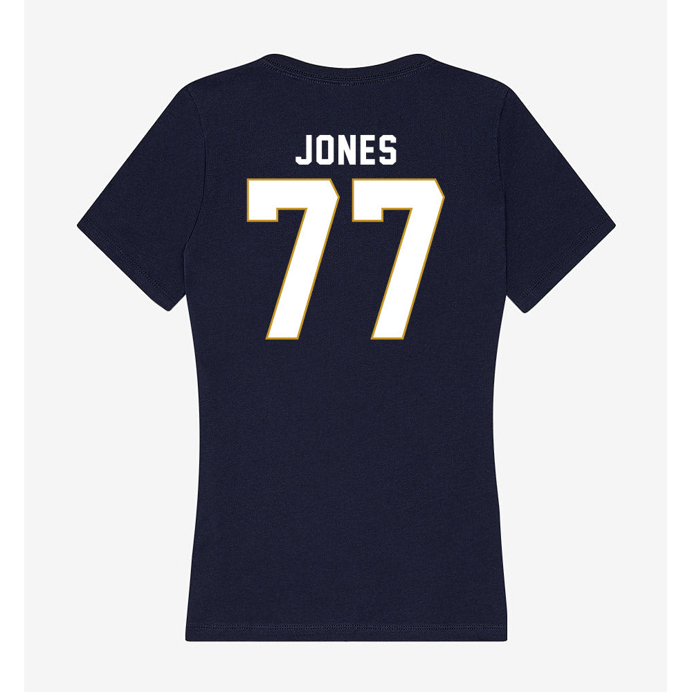 Notre Dame - NCAA Football : Peter Jones - Women's V-Neck T-Shirt-1