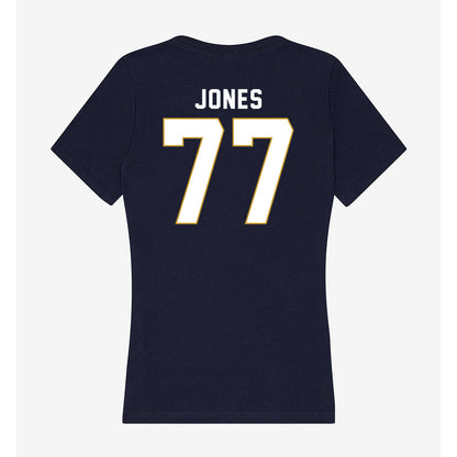 Notre Dame - NCAA Football : Peter Jones - Women's V-Neck T-Shirt-1
