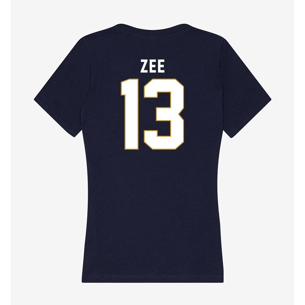 Notre Dame - NCAA Baseball : Jamie Zee - Women's V-Neck T-Shirt-1