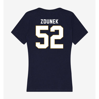 Notre Dame - NCAA Baseball : Eric Zdunek - Women's V-Neck T-Shirt-1