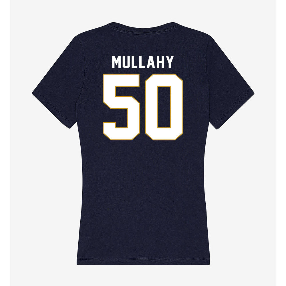 Notre Dame - NCAA Men's Lacrosse : Brendan Mullahy - Women's V-Neck T-Shirt-1