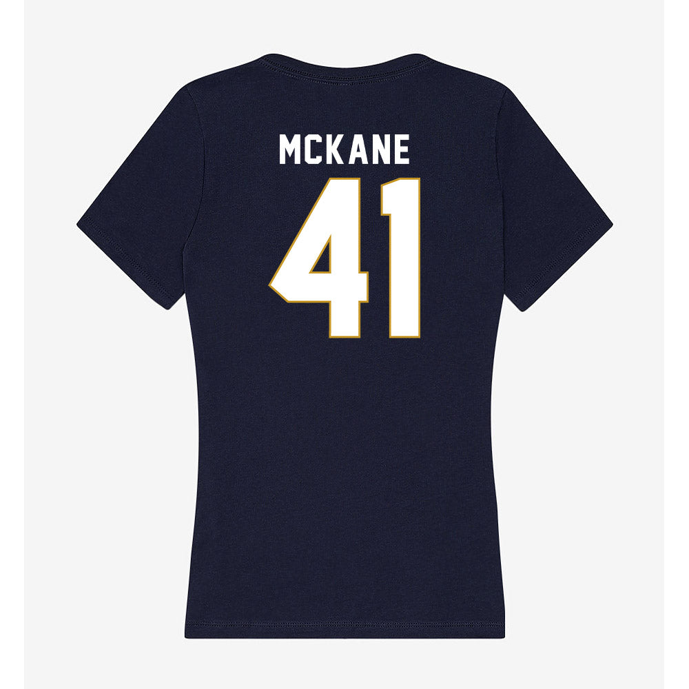 Notre Dame - NCAA Men's Lacrosse : Matthew McKane - Women's V-Neck T-Shirt-1