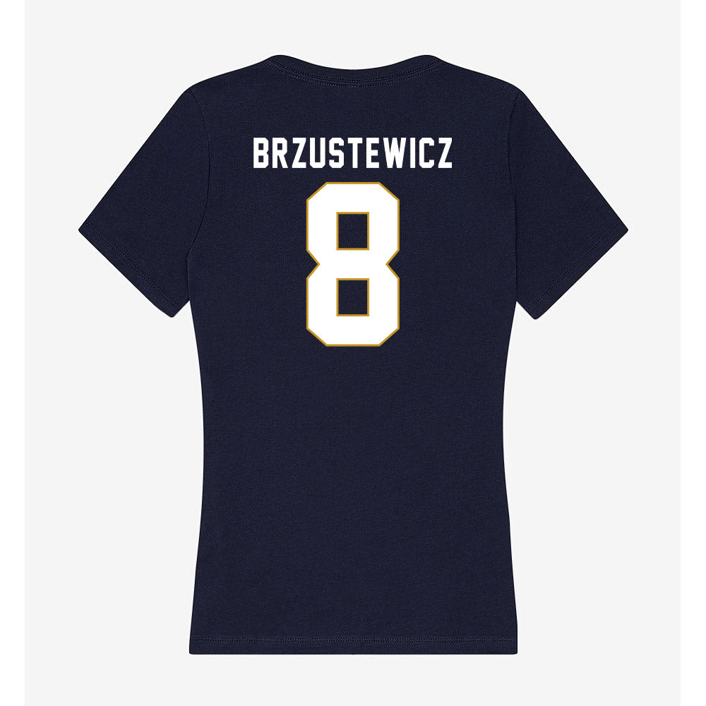 Notre Dame - NCAA Baseball : Hudson Brzustewicz - Women's V-Neck T-Shirt-1