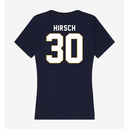 Notre Dame - NCAA Baseball : Xavier Hirsch - Women's V-Neck T-Shirt-1