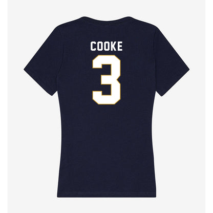 Notre Dame - NCAA Men's Lacrosse : Declan Cooke - Women's V-Neck T-Shirt-1