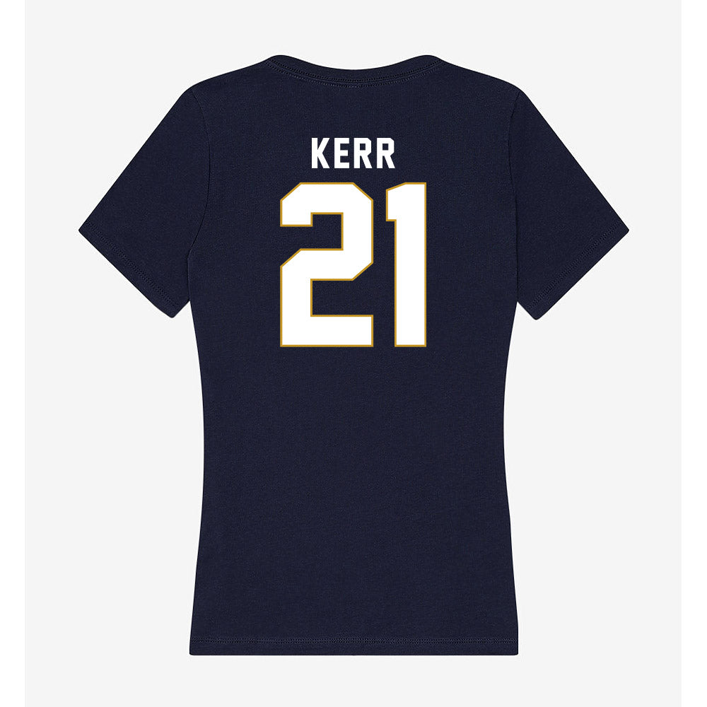 Notre Dame - NCAA Men's Ice Hockey : Jaedon Kerr - Women's V-Neck T-Shirt-1