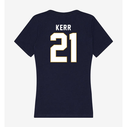 Notre Dame - NCAA Men's Ice Hockey : Jaedon Kerr - Women's V-Neck T-Shirt-1
