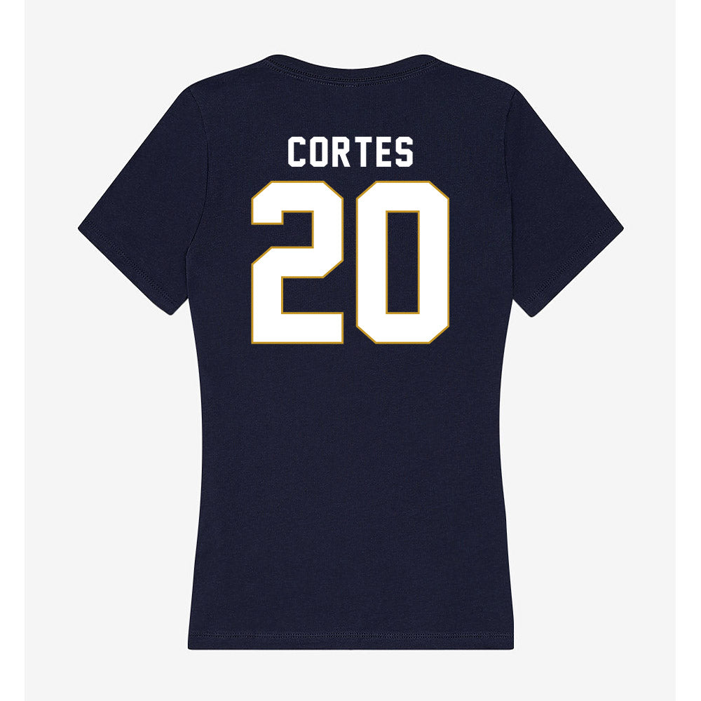 Notre Dame - NCAA Softball : Kaia Cortes - Women's V-Neck T-Shirt-1
