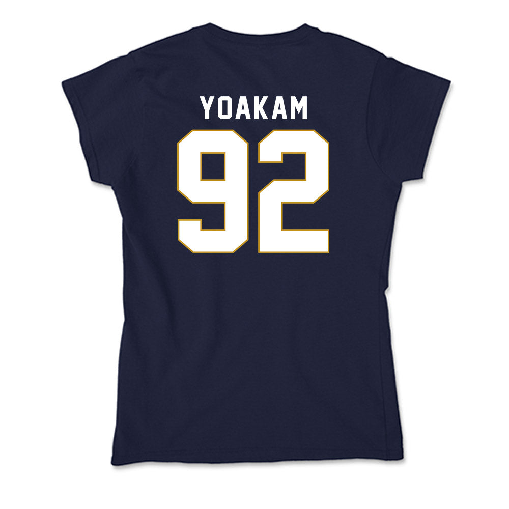 Notre Dame - NCAA Football : Zachary Yoakam - Soft Style Women’s T-Shirt-1