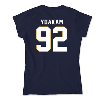 Notre Dame - NCAA Football : Zachary Yoakam - Soft Style Women’s T-Shirt-1