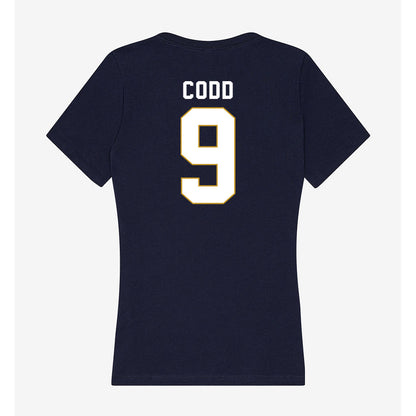 Notre Dame - NCAA Women's Soccer : Charlie Codd - Women's V-Neck T-Shirt-1