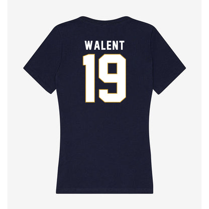 Notre Dame - NCAA Men's Soccer : Vlad Walent - Women's V-Neck T-Shirt-1