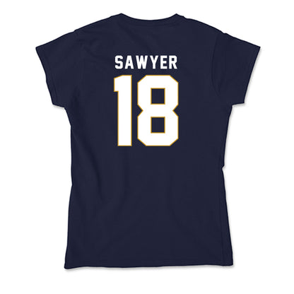 Notre Dame - NCAA Men's Soccer : Thaddeus Sawyer - Soft Style Women’s T-Shirt-1