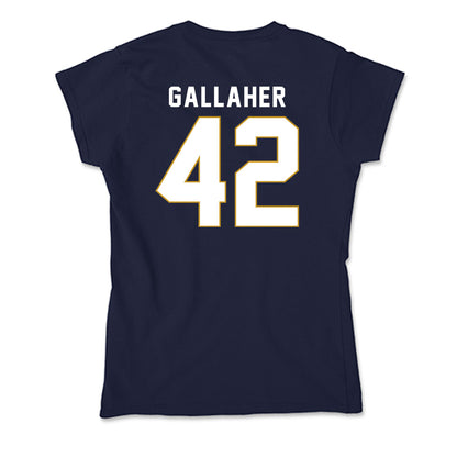 Notre Dame - NCAA Men's Lacrosse : Christian Gallaher - Soft Style Women’s T-Shirt-1