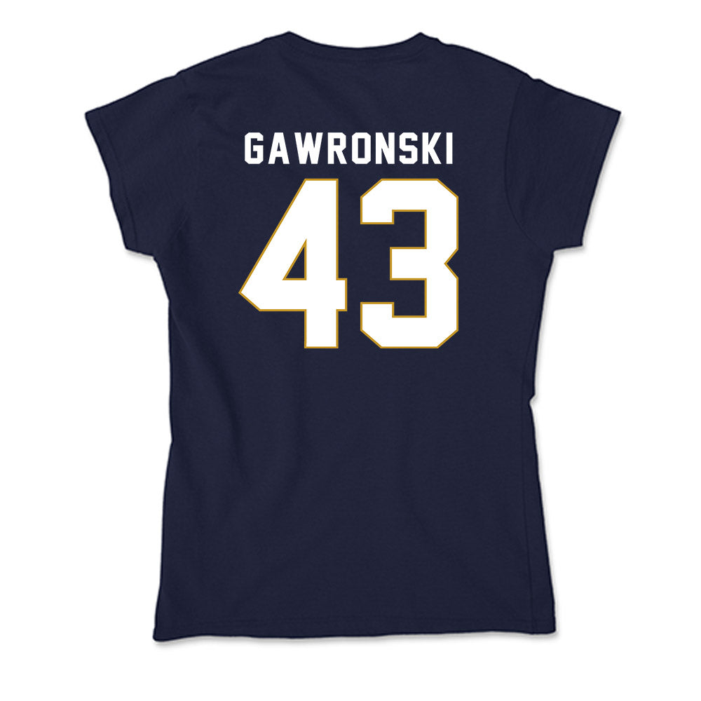 Notre Dame - NCAA Women's Lacrosse : Avery Gawronski - Soft Style Women’s T-Shirt-1