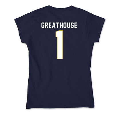 Notre Dame - NCAA Football : Jaden Greathouse - Soft Style Women’s T-Shirt-1