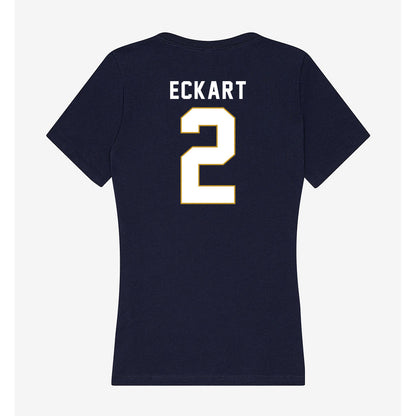 Notre Dame - NCAA Softball : Rebecca Eckart - Women's V-Neck T-Shirt-1