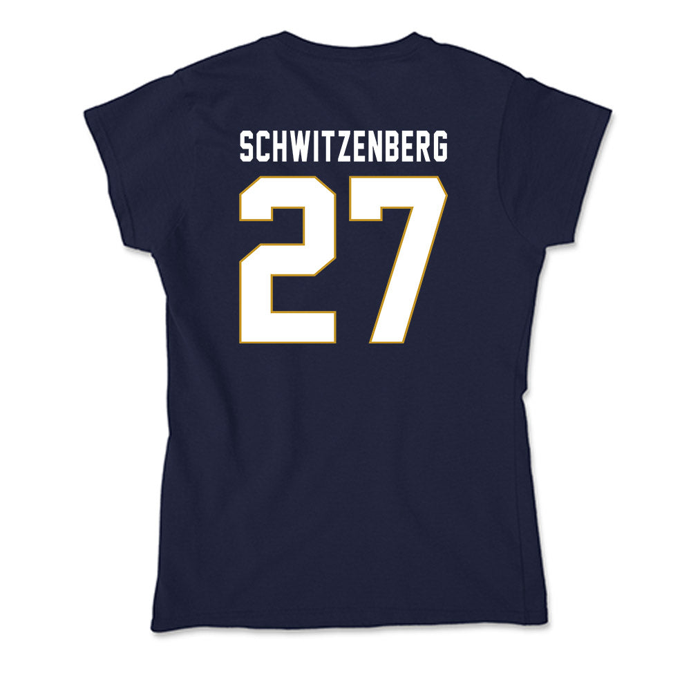 Notre Dame - NCAA Men's Lacrosse : Nate Schwitzenberg - Soft Style Women’s T-Shirt-1