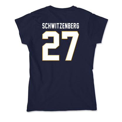 Notre Dame - NCAA Men's Lacrosse : Nate Schwitzenberg - Soft Style Women’s T-Shirt-1