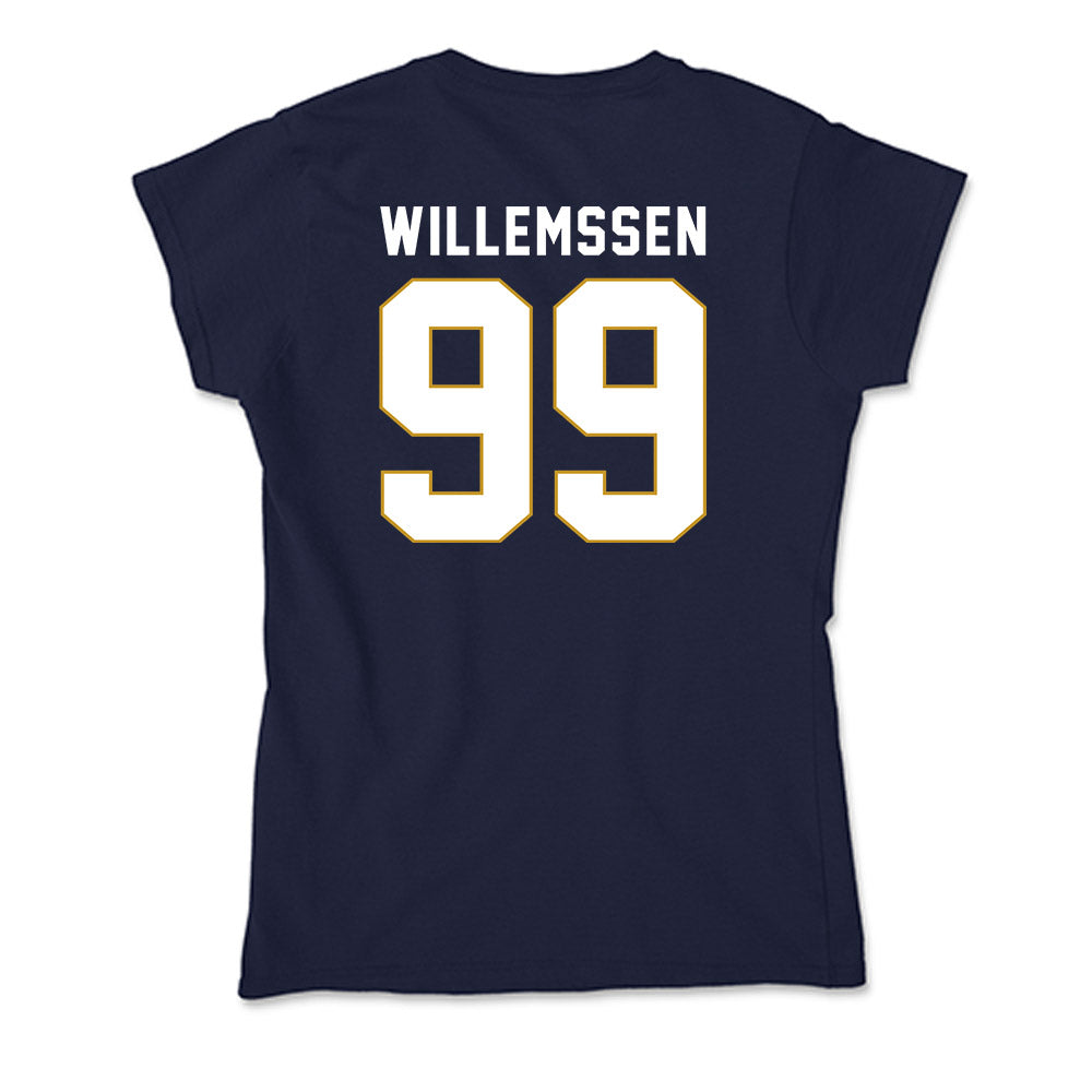Notre Dame - NCAA Softball : Christina Willemssen - Soft Style Women’s T-Shirt-1