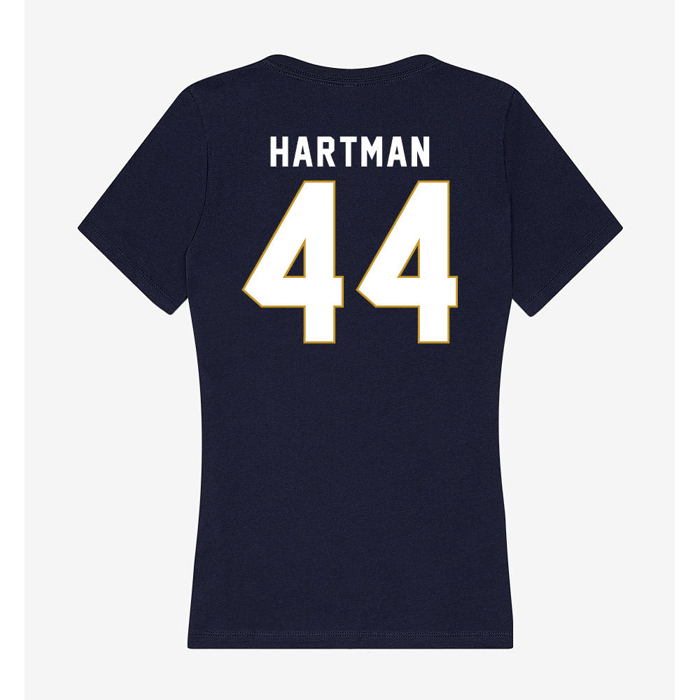 Notre Dame - NCAA Baseball : Trent Hartman - Women's V-Neck T-Shirt-1